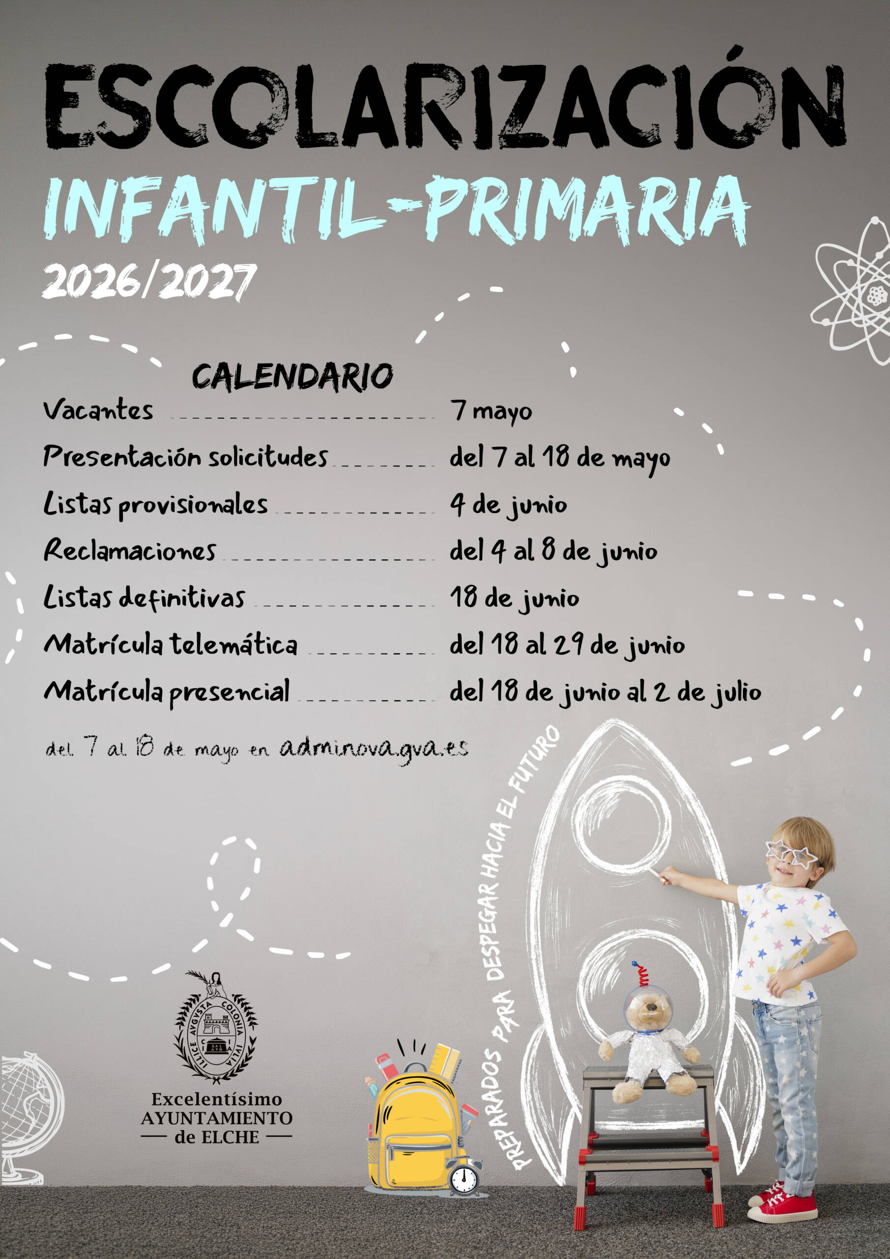 A3 FECHAS infantil primaria 2026